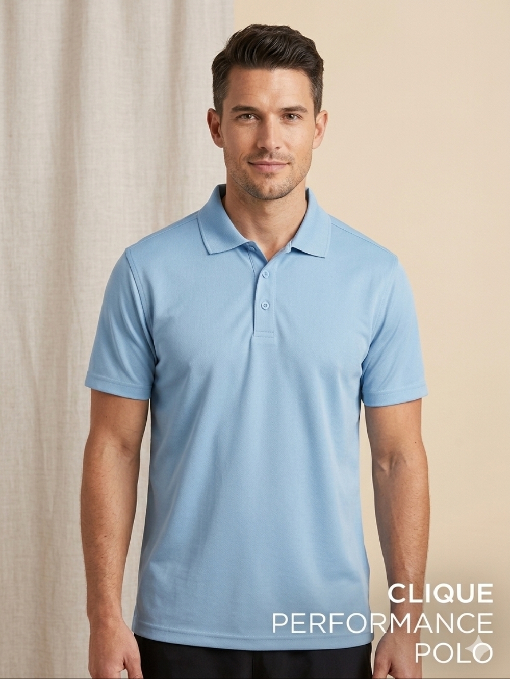 5 For $25✨️ Clique Mens Extra Large XL Light Blue Polo Collard Button Up Shirt